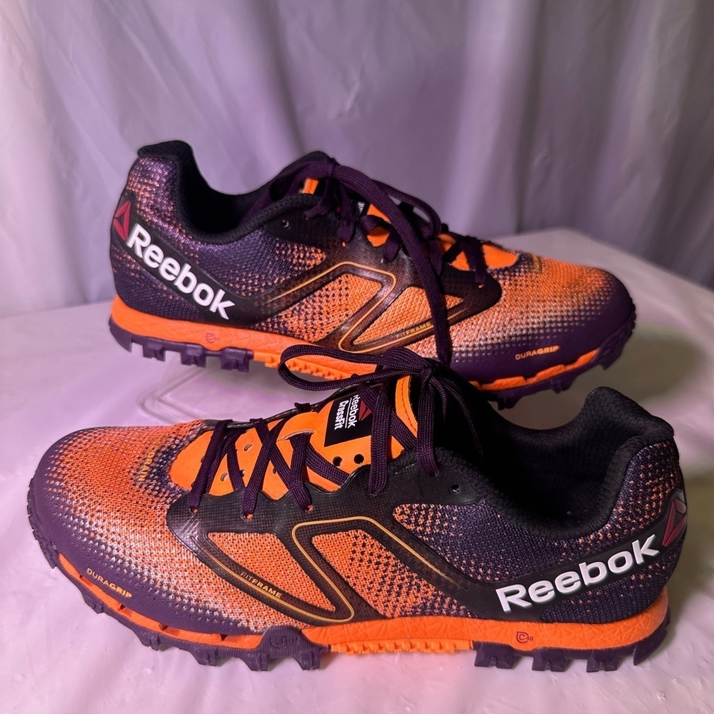 Reebok Black and Orange Sneakers